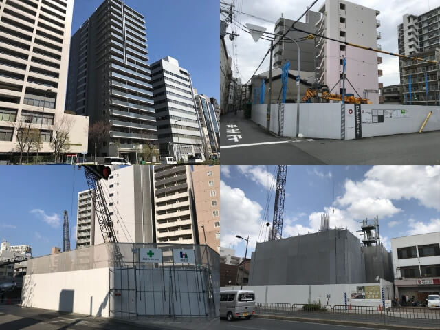 大阪市内に建設中のプレミスト（ダイワハウス）の新築マンション